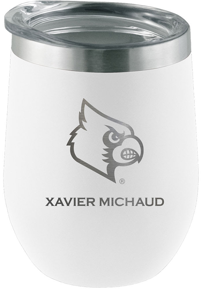 Louisville Cardinals 12oz. Personalized Etched Stemless Tumbler