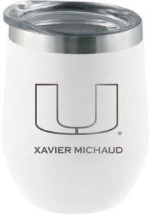 Miami Hurricanes Personalized Laser Etched 12oz Stemless Wine Tumbler