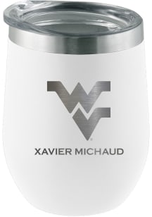 West Virginia Mountaineers Personalized Laser Etched 12oz Stemless Wine Tumbler