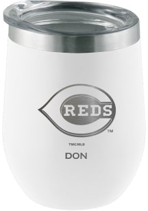 Cincinnati Reds Personalized Laser Etched 12oz Stemless Wine Tumbler
