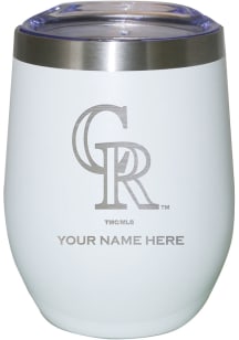 Colorado Rockies Personalized Laser Etched 12oz Stemless Wine Tumbler
