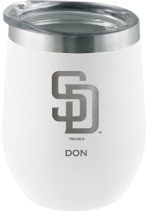 San Diego Padres Personalized Laser Etched 12oz Stemless Wine Tumbler