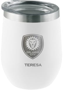Orlando City SC Personalized Laser Etched 12oz Stemless Wine Tumbler