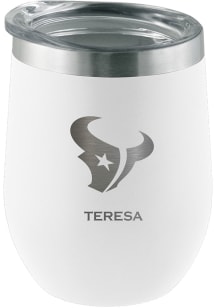 Houston Texans Personalized Laser Etched 12oz Stemless Wine Tumbler