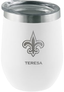 New Orleans Saints Personalized Laser Etched 12oz Stemless Wine Tumbler