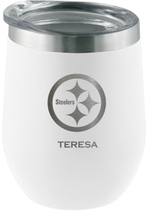 Pittsburgh Steelers Personalized Laser Etched 12oz Stemless Wine Tumbler