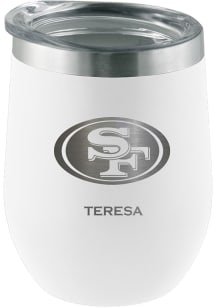 San Francisco 49ers Personalized Laser Etched 12oz Stemless Wine Tumbler