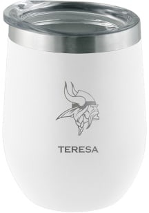 Minnesota Vikings Personalized Laser Etched 12oz Stemless Wine Tumbler