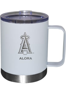 Los Angeles Angels Personalized Laser Etched 12oz Handle Lowball Tumbler