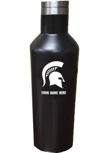 Black Michigan State Spartans Personalized 17oz Water Bottle