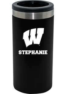 Wisconsin Badgers Personalized 12oz Slim Can Coolie