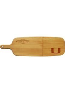 Miami Hurricanes Personalized Bamboo Paddle Serving Tray