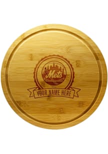 New York Mets Personalized 13 Inch Bamboo Lazy Susan Serving Tray