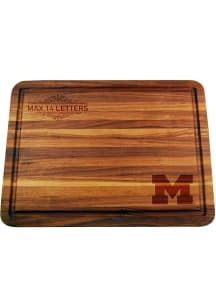 Michigan Wolverines Personalized Acacia Serving Tray