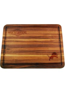 Detroit Lions Personalized Logo Acacia Wood Paddle Serving Tray
