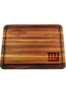 New York Giants Personalized Logo Acacia Wood Paddle Serving Tray