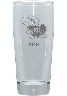 Kansas Jayhawks Personalized 16oz Clubhouse Pilsner Glass