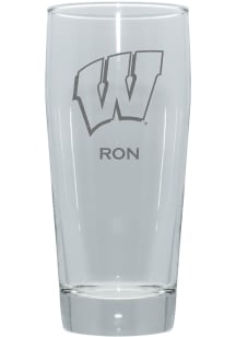 Wisconsin Badgers Personalized 16oz Clubhouse Pilsner Glass