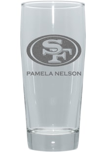San Francisco 49ers Personalized 16oz Clubhouse Pilsner Glass