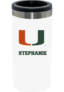 Miami Hurricanes Personalized Slim Can Coolie
