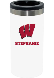 Wisconsin Badgers Personalized Slim Can Coolie