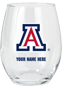 Arizona Wildcats Personalized Stemless Wine Glass