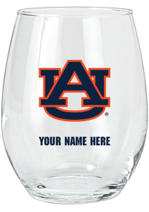 Auburn Tigers Personalized Stemless Wine Glass
