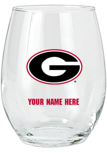 Georgia Bulldogs Personalized Stemless Wine Glass
