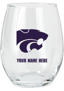 K-State Wildcats Personalized Stemless Wine Glass