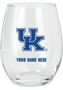 Kentucky Wildcats Personalized Stemless Wine Glass