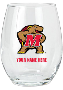 Maryland Terrapins Personalized Stemless Wine Glass