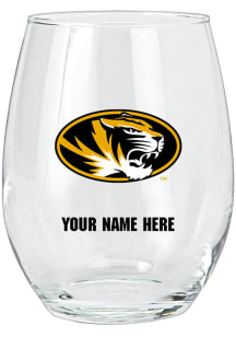 Missouri Tigers Personalized Stemless Wine Glass