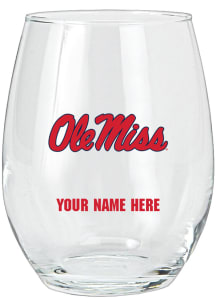 Ole Miss Rebels Personalized Stemless Wine Glass