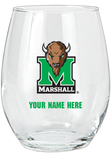 Marshall Thundering Herd Personalized Stemless Wine Glass