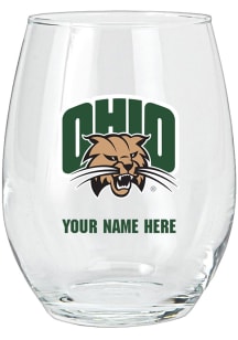 Ohio Bobcats Personalized Stemless Wine Glass