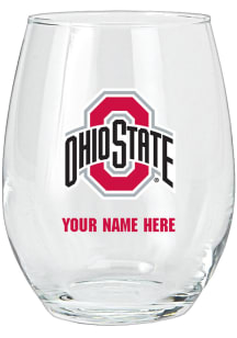 Ohio State Buckeyes Personalized Stemless Wine Glass