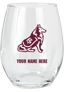 Texas A&amp;M Aggies Personalized Stemless Wine Glass