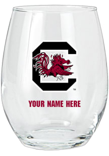 South Carolina Gamecocks Personalized Stemless Wine Glass