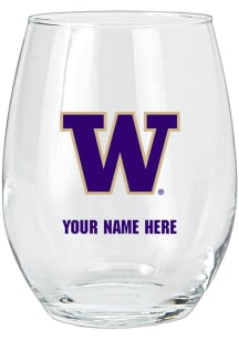 Washington Huskies Personalized Stemless Wine Glass