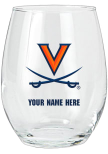 Virginia Cavaliers Personalized Stemless Wine Glass