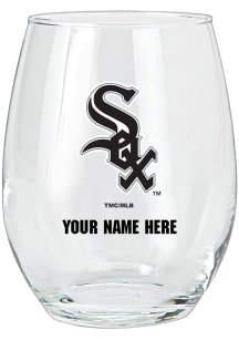 Chicago White Sox Personalized Stemless Wine Glass