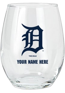 Detroit Tigers Personalized Stemless Wine Glass