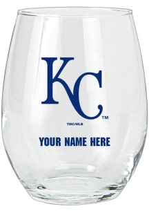 Kansas City Royals Personalized Stemless Wine Glass