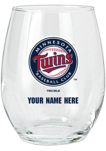 Minnesota Twins Personalized Stemless Wine Glass
