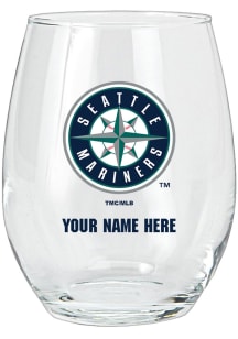 Seattle Mariners Personalized Stemless Wine Glass