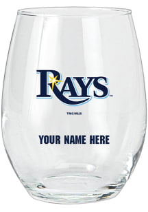Tampa Bay Rays Personalized Stemless Wine Glass