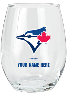 Toronto Blue Jays Personalized Stemless Wine Glass