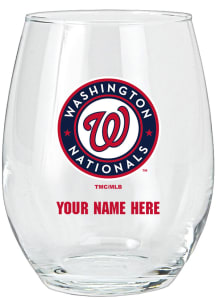 Washington Nationals Personalized Stemless Wine Glass