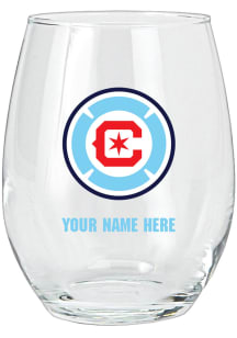 Chicago Fire Personalized Stemless Wine Glass