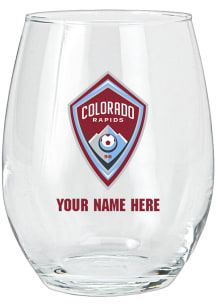 Colorado Rapids Personalized Stemless Wine Glass